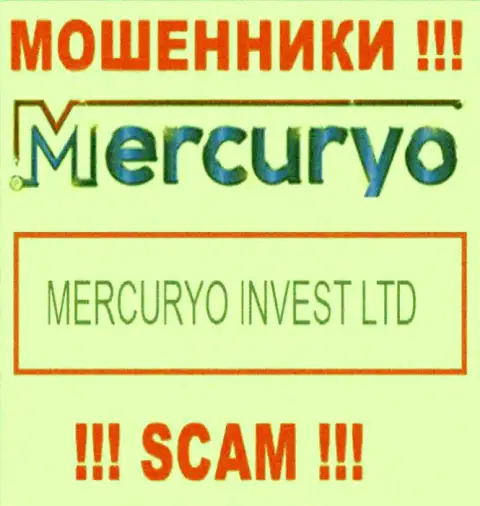 Юр. лицо Mercuryo - это Mercuryo Invest LTD, такую информацию расположили мошенники на своем сайте