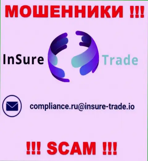 Компания Insure Trade не прячет свой адрес электронного ящика и показывает его у себя на сайте