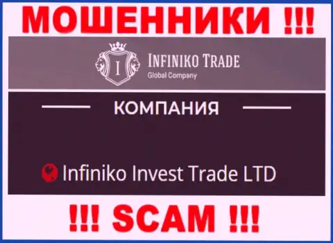 Infiniko Invest Trade LTD - это юридическое лицо интернет-мошенников InfinikoTrade