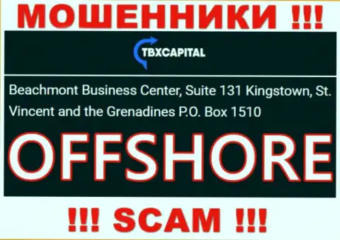 TBXCapital Com - это РАЗВОДИЛЫЗарегистрированы в оффшорной зоне по адресу: Beachmont Business Center, Suite 131 Kingstown, Saint Vincent and the Grenadines