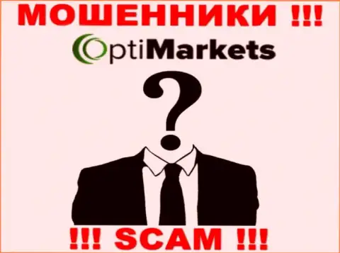 Opti Market являются интернет-мошенниками, в связи с чем скрыли сведения о своем руководстве