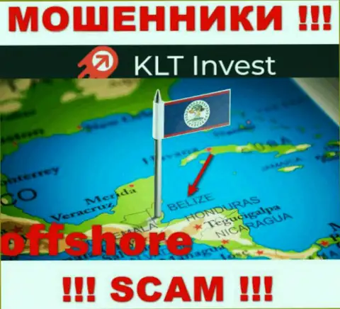 KLTInvest Com свободно оставляют без денег, потому что обосновались на территории - Belize