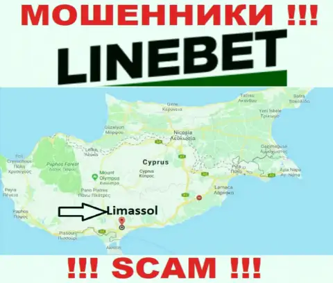 Зарегистрированы махинаторы ЛайнБет в оффшоре  - Cyprus, Limassol, будьте очень внимательны !!!