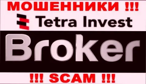 Broker - это область деятельности шулеров Tetra Invest