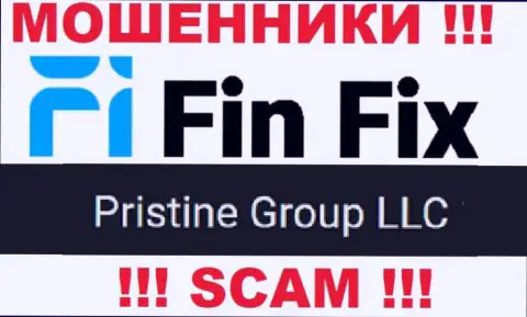 Юр лицо, которое управляет интернет-мошенниками Fin Fix - это Pristine Group LLC
