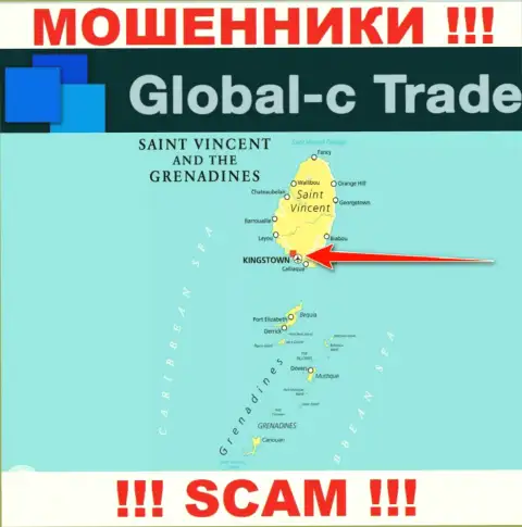 Будьте крайне осторожны internet мошенники Глобал-С Трейд расположились в оффшоре на территории - Сент-Винсент и Гренадины