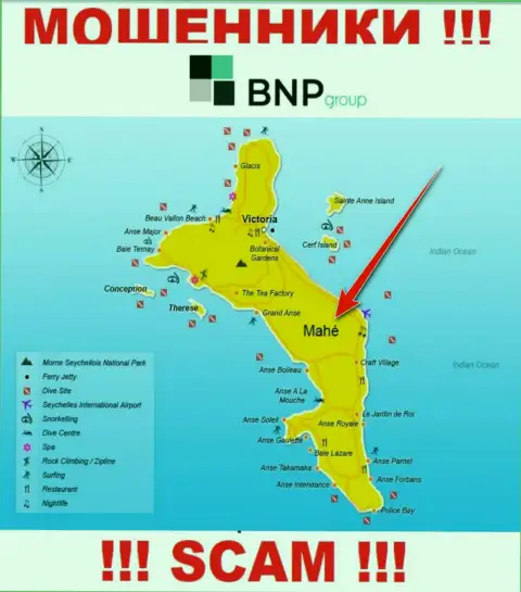BNP Group находятся на территории - Mahe, Seychelles, остерегайтесь совместной работы с ними