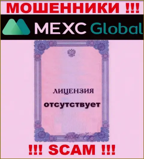 У разводил MEXC на веб-портале не показан номер лицензии организации !!! Будьте крайне осторожны