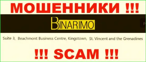 Бинаримо - это internet шулера !!! Спрятались в оффшоре по адресу Suite 3, ​Beachmont Business Centre, Kingstown, St. Vincent and the Grenadines и сливают финансовые средства клиентов