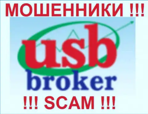Логотип мошеннической организации ЮСБ Брокер