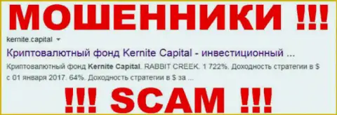 Kernite Capital - это КИДАЛА ! SCAM !!!